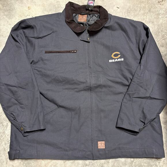 Chicago Bears NFL Tradesman Canvas Jacket NEW Men's Medium - Picture 1 of 4